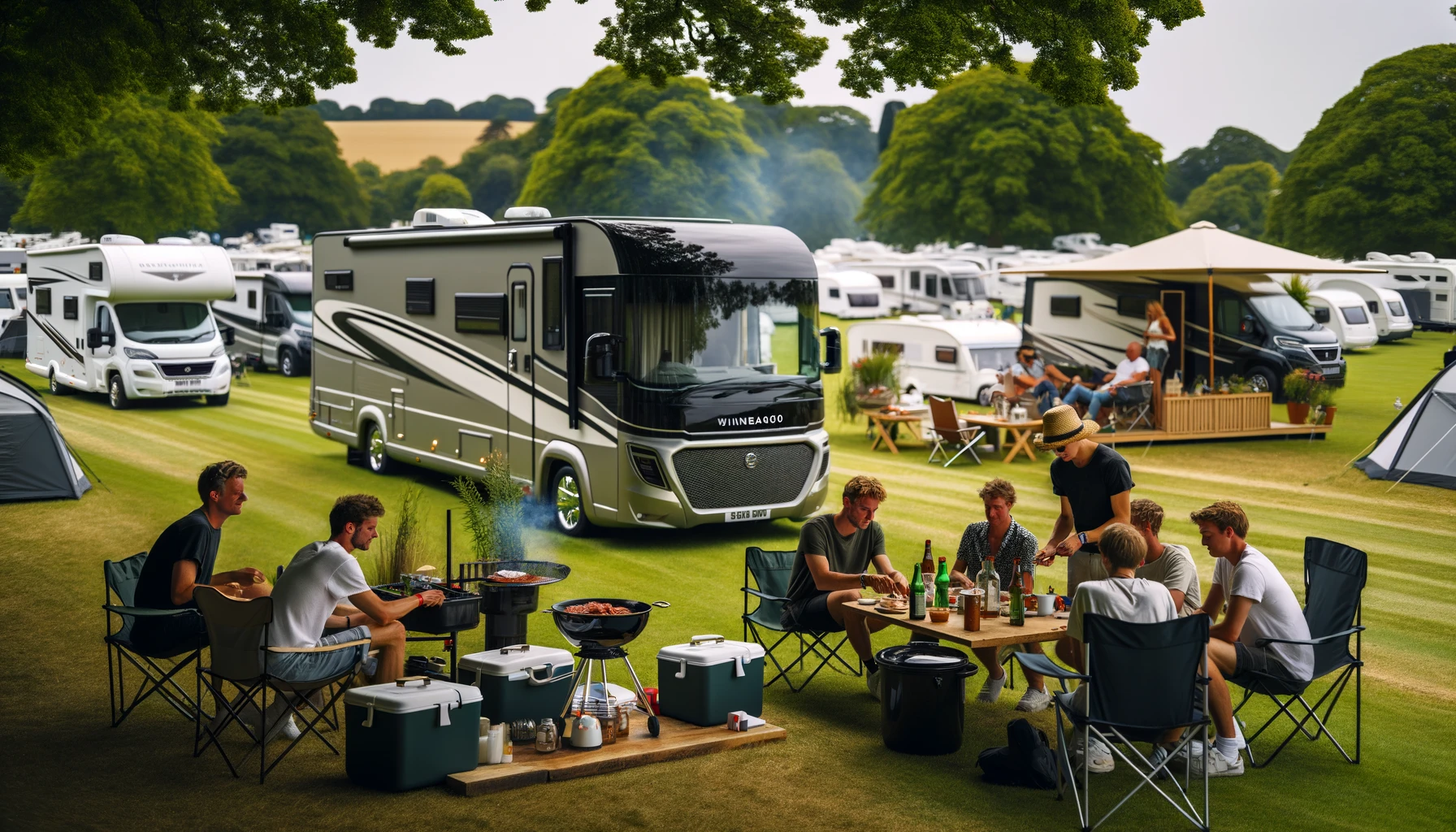RV motorhome at Goodwood Festival of Speed