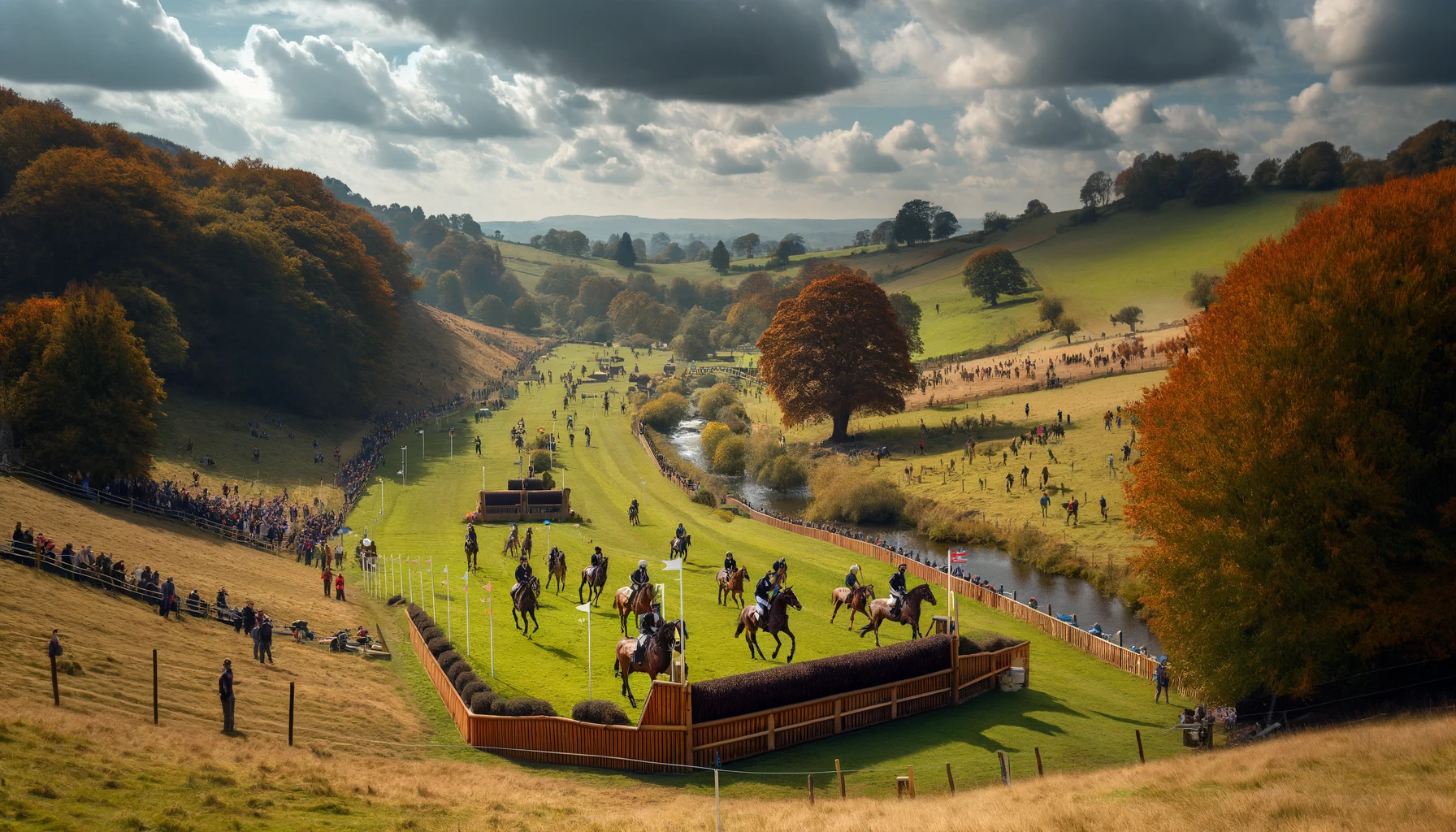 Cross country image at Badminton Horse Trials