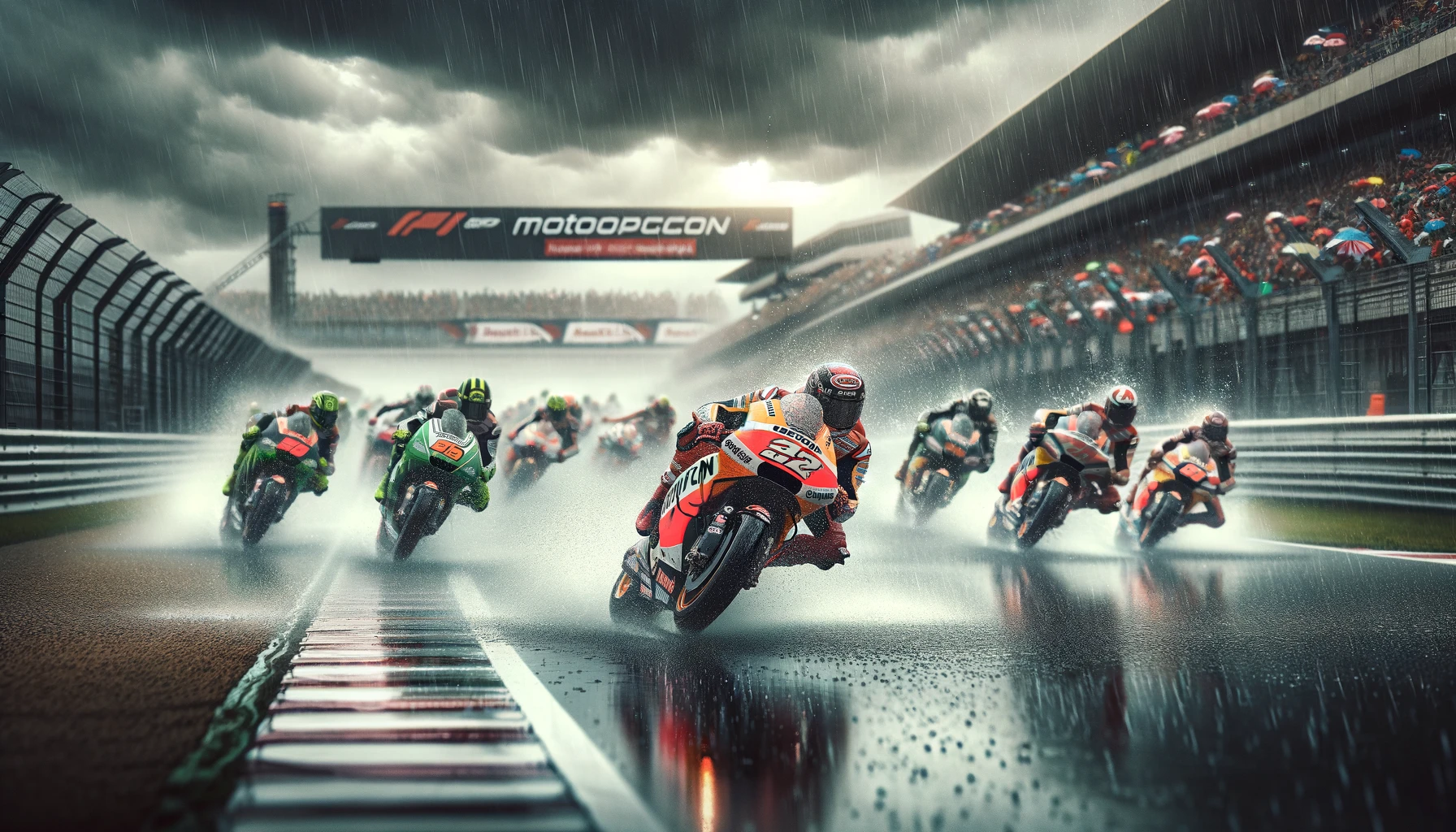 Racing scene of the MotoGP